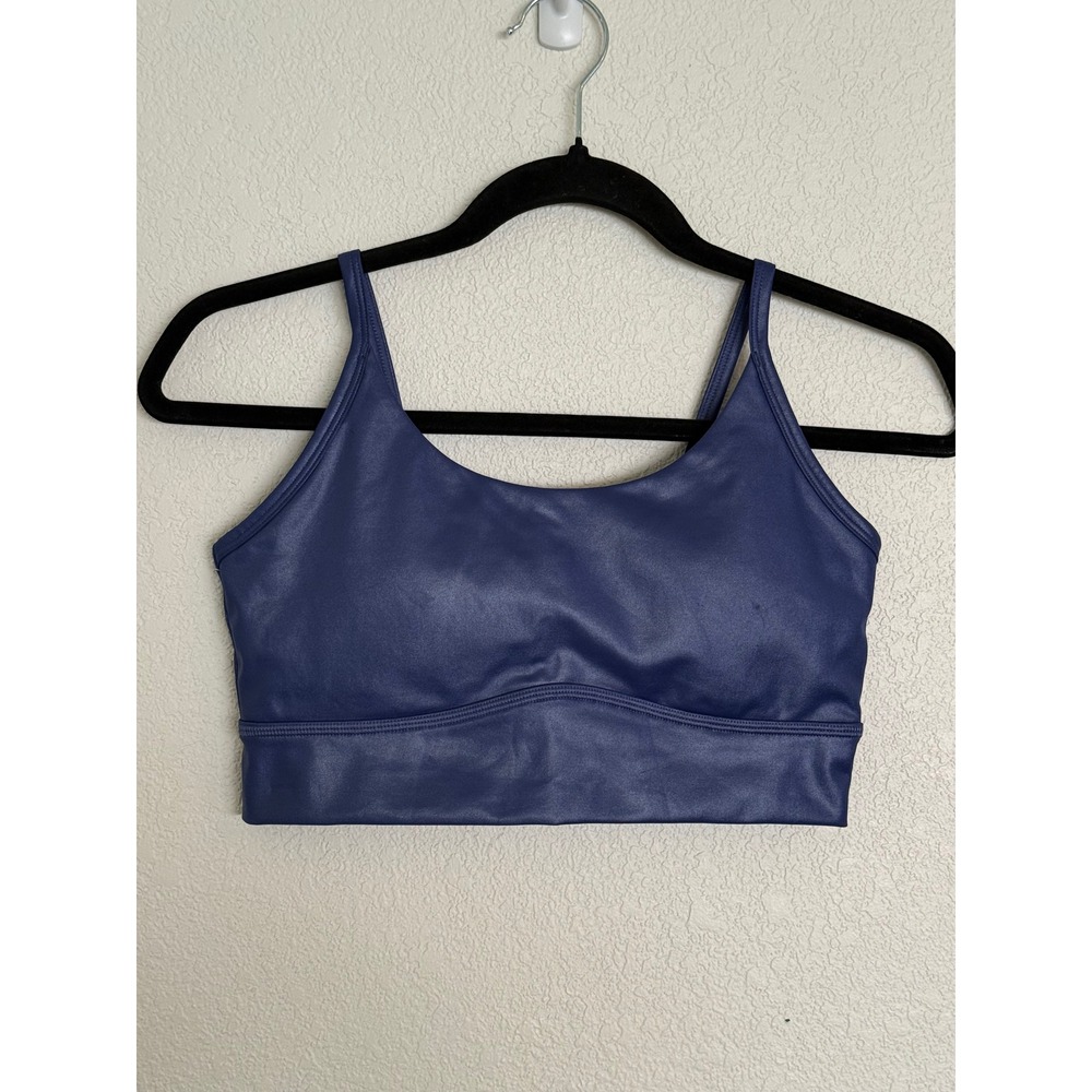 Born Primitive Radiance Sports Bra Metallic Blue Crisscross Back Womens Medium - Picture 3 of 6